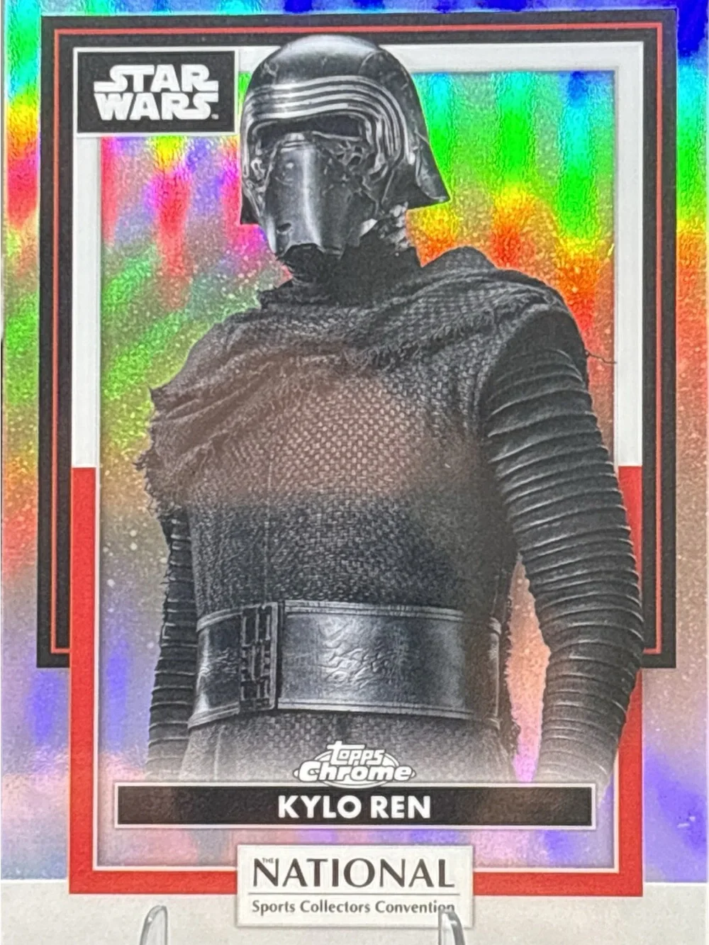 Topps Chrome Star Wars Kylo Ren Card - Nationals LE Print Holo Foil